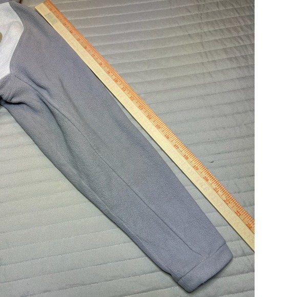 The North Face Womens Full Zip Fleece Jacket Grey Cream Colorblock Size Small - Picture 6 of 10